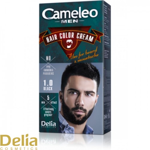 Krema za bojenje kose, brade i brkova CAMELEO MEN crna 1.0